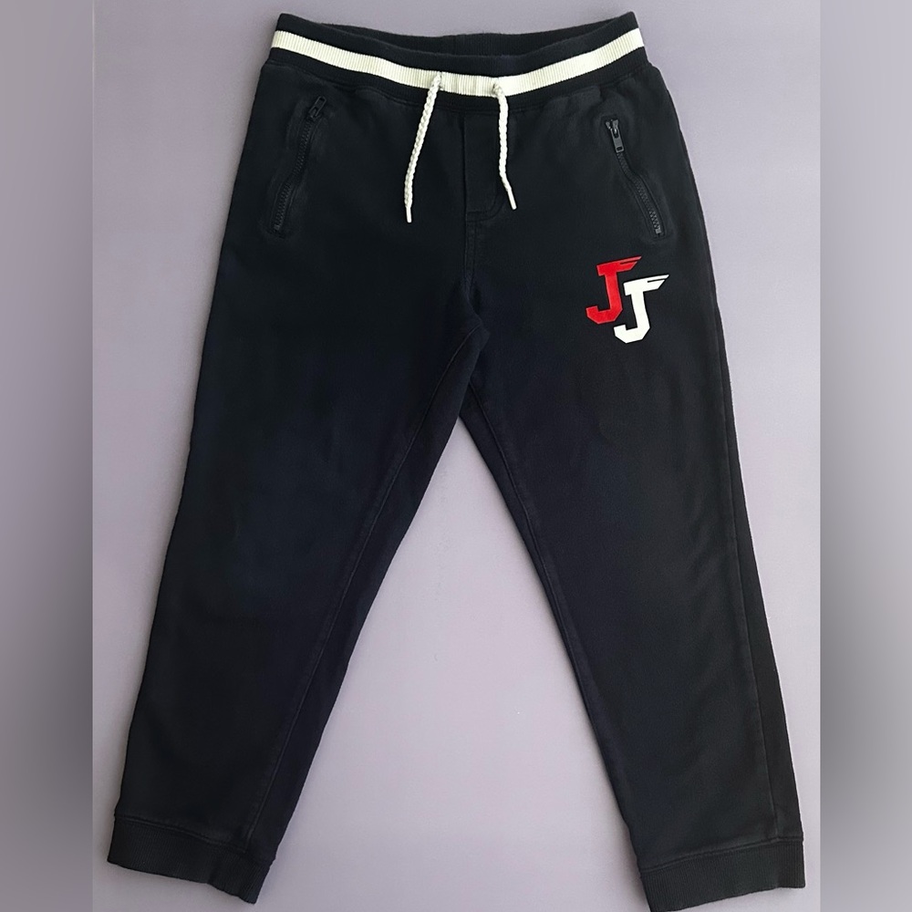 Janie and jack FRENCH TERRY JOGGER, Navy Blue, Zipper pockets, 7 Boys Big Kid